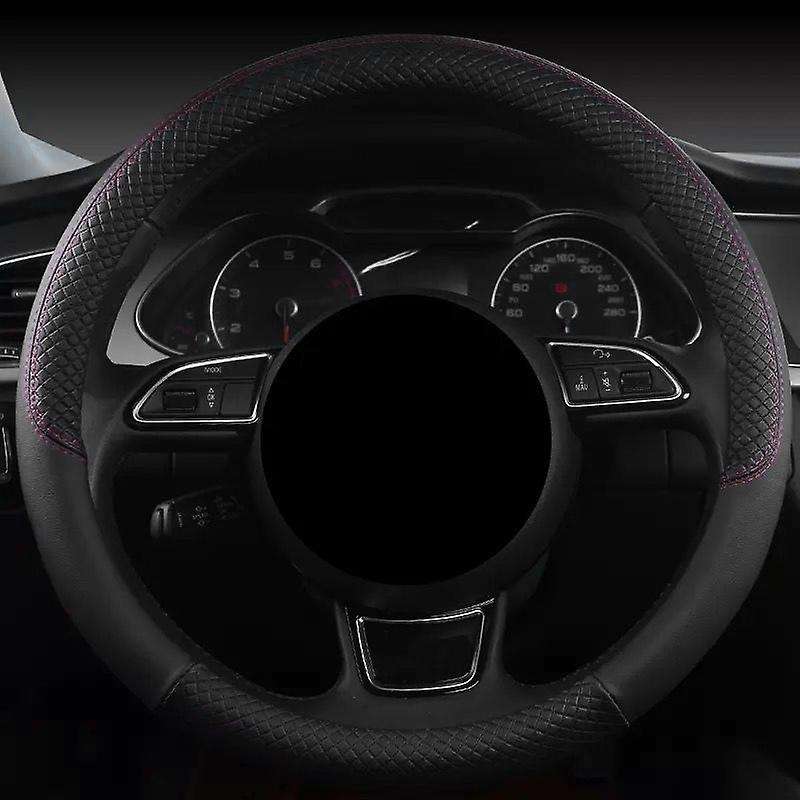 Universal 15Inch 38cm Car Interior Non- Steering Wheel Cover for Cars Steering Wheel Protector Blac