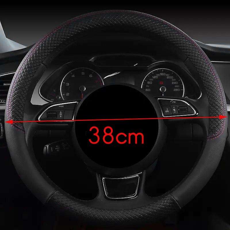 Universal 15Inch 38cm Car Interior Non- Steering Wheel Cover for Cars Steering Wheel Protector Blac