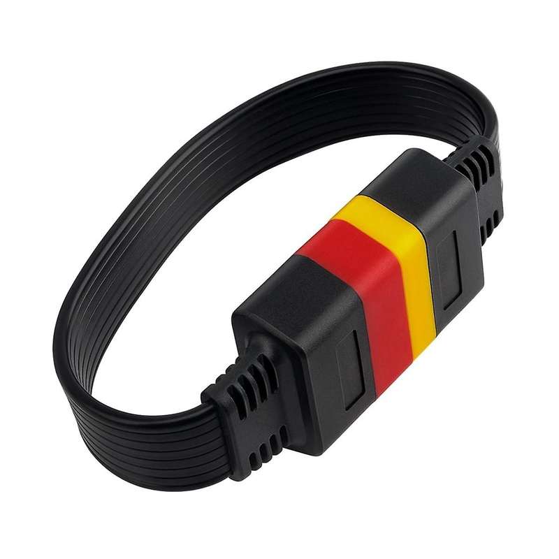 Universal 16 Pin Male to 16 Pin Female OBD2 OBD II Extension Connector for Auto Diagnostic Tool Ext