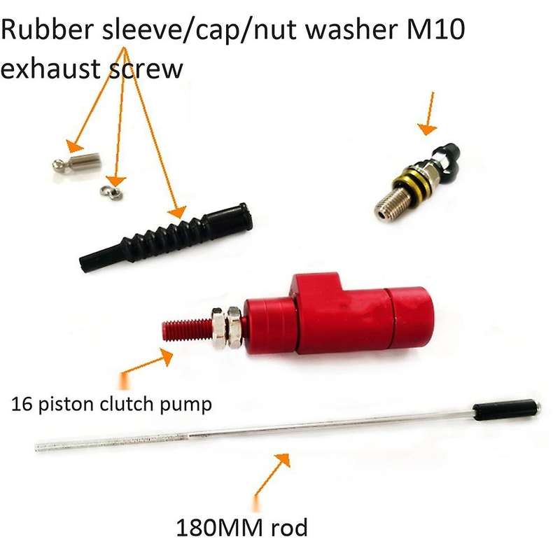 Universal 14mm Motorcycle Hydraulic Hand Clutch Master Cylinder Rod System Performance Efficient Tra
