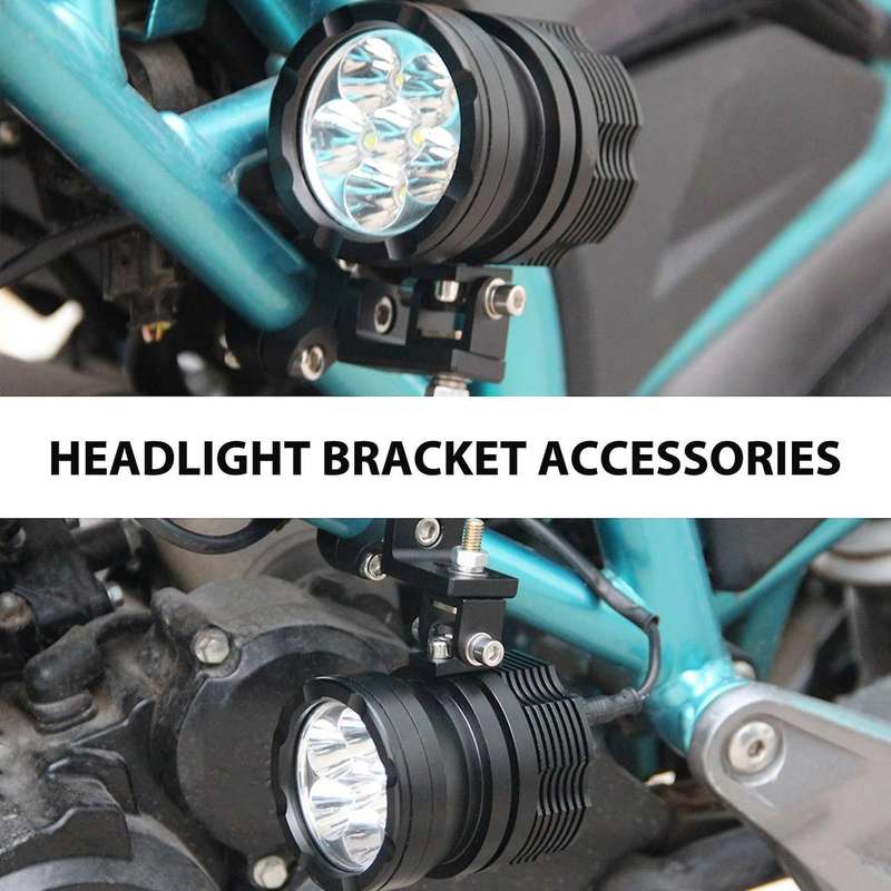 Universal 22mm 25mm 7/8inch Motorcycle Headlight Bracket Spotlight Holder Tube Clamp for Cafer Chop
