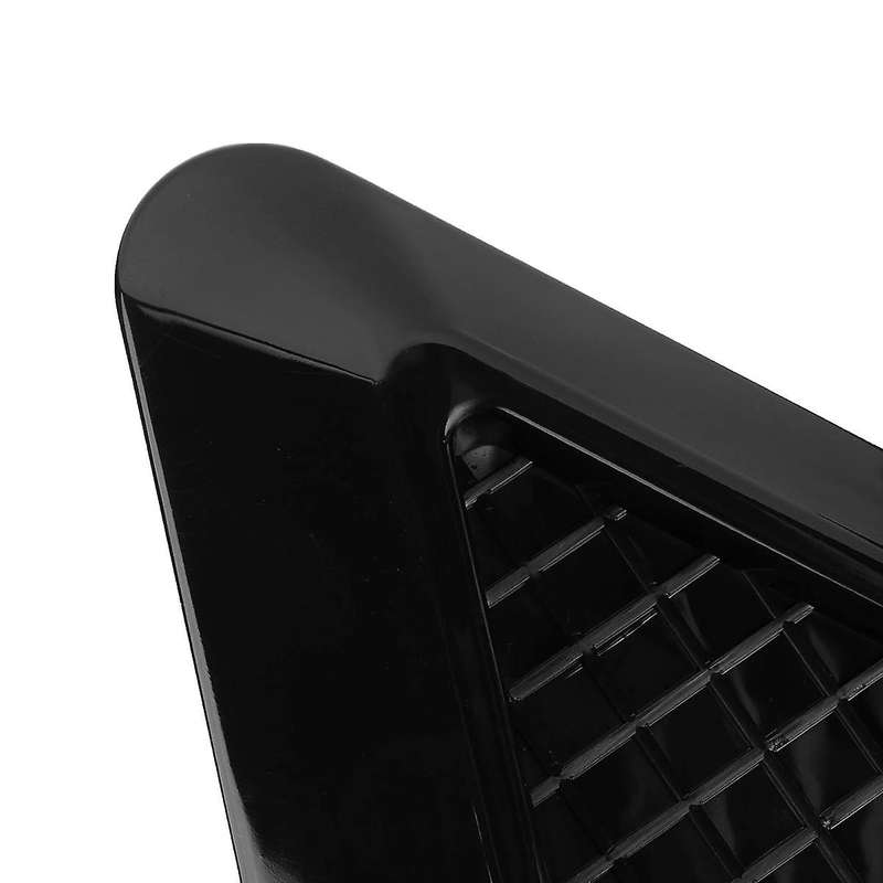 Universal 2X Car Glossy Black Side Vent Air Flow Intake Hood Scoop Vent Bonnet Cover for