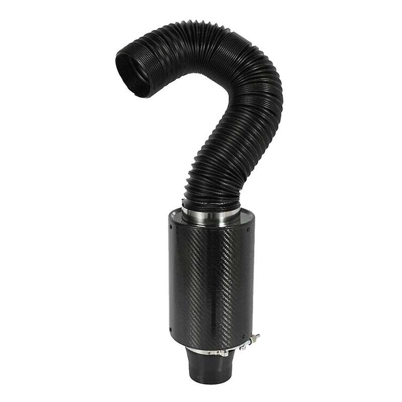 Universal 3 Inch Car Carbon Fiber Cold Air Filter Intake Pipe Hose Kit Car Filter Intake Kit Air Fil