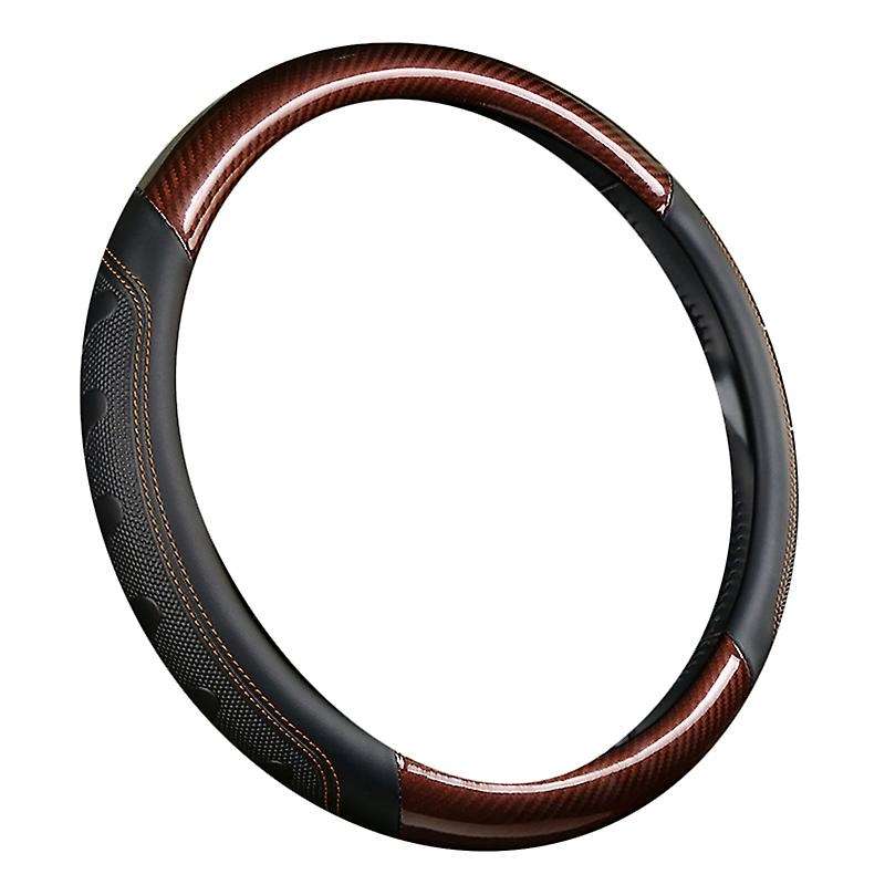 Universal 38cm 15Inch Car Interior Non- Steering Wheel Cover for Cars Steering Wheel Protector Black