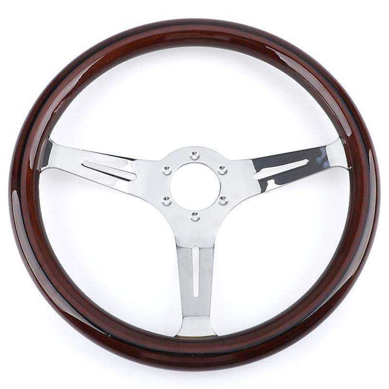 Universal 380mm 15 Inch Grant Classic Nostalgia Style Wood Grain Steering Wheel