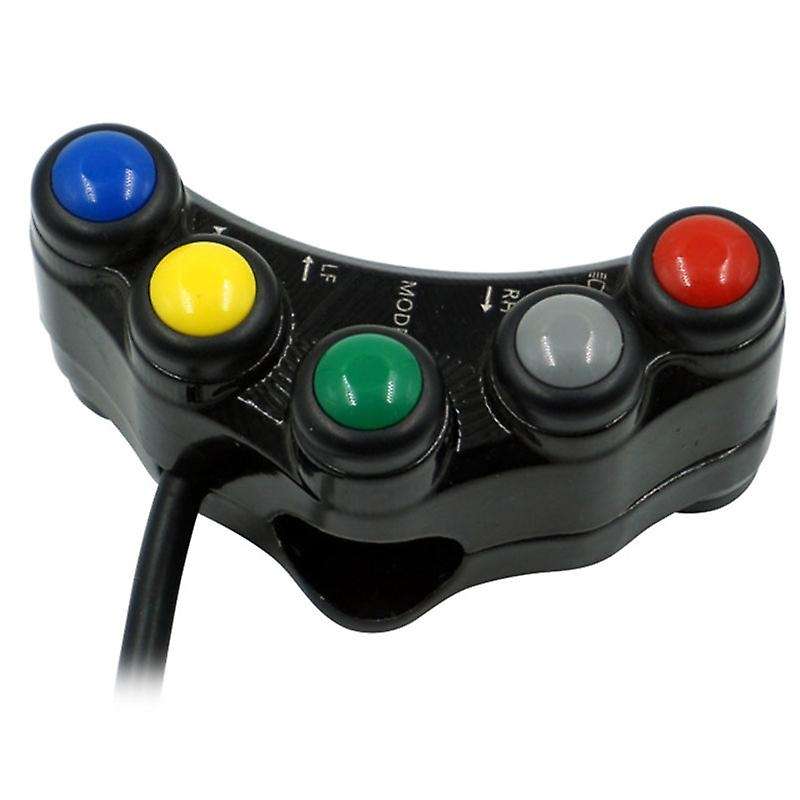 Universal 5 Button Array Motorcycle Switches Bikes Motorcross 22mm Handlebar Switches Assembly