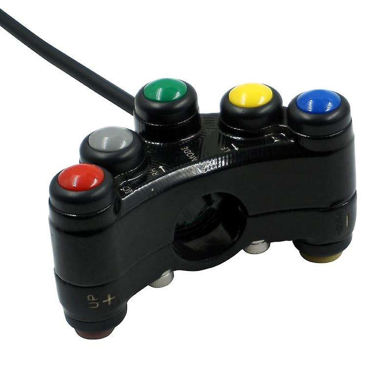 Universal 5 Button Array Motorcycle Switches Bikes Motorcross 22mm Handlebar Switches Assembly