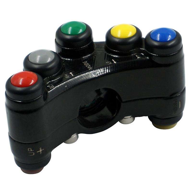 Universal 5 Button Array Motorcycle Switches Bikes Motorcross 22mm Handlebar Switches Assembly