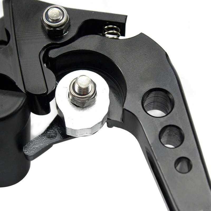 Universal 7/8Inch 22mm Front Brake Clutch Master Cylinder Reservoir Levers-Silver