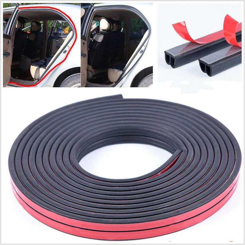 Universal 5M B Type Car Door Edge Trim Rubber Seal Strip Anti-Dust Weatherstrip