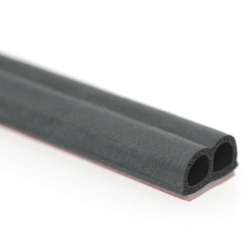 Universal 5M B Type Car Door Edge Trim Rubber Seal Strip Anti-Dust Weatherstrip