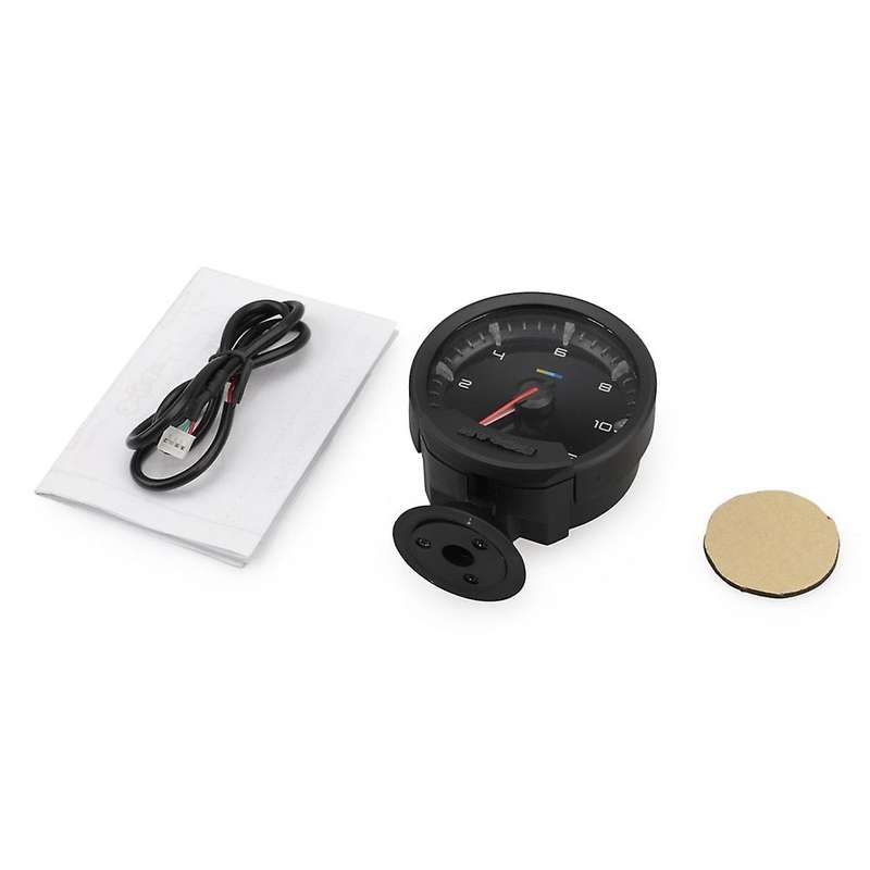 Universal 60Mm 12V White Led 0-12000Rpm Car Tachometer Tach Gauge for