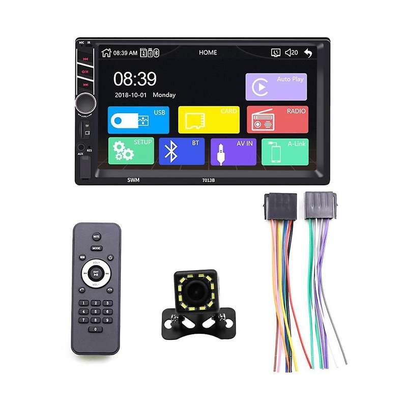 Universal 7inch Carplay Car Radio Hd Multimedia Touchscreen Mp5 Player Bluetooth Usb Fm Camera Mirr