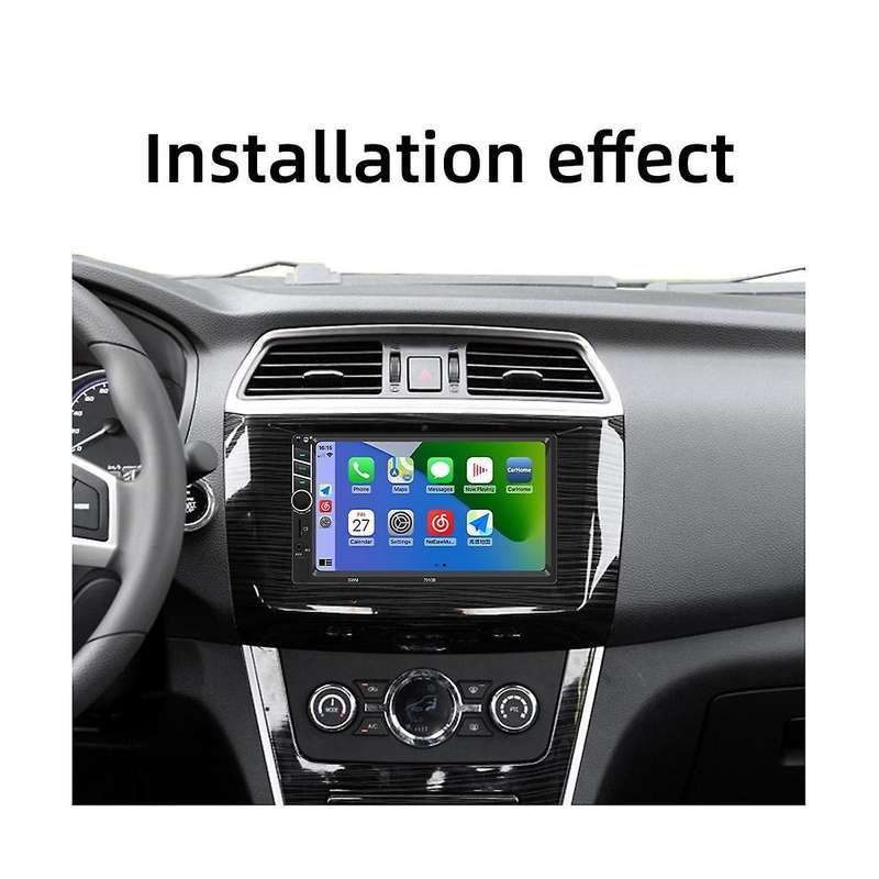 Universal 7inch Carplay Car Radio Hd Multimedia Touchscreen Mp5 Player Bluetooth Usb Fm Camera Mirr