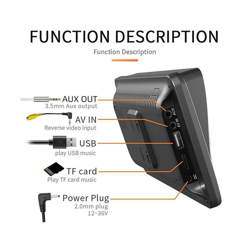 Universal 7inch Wireless Carplay Android Auto Car Radio Dash Mount Multimedia Player Touch Screen U