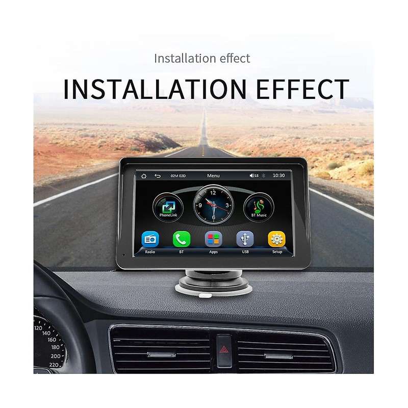 Universal 7inch Wireless Carplay Android Auto Car Radio Dash Mount Multimedia Player Touch Screen U