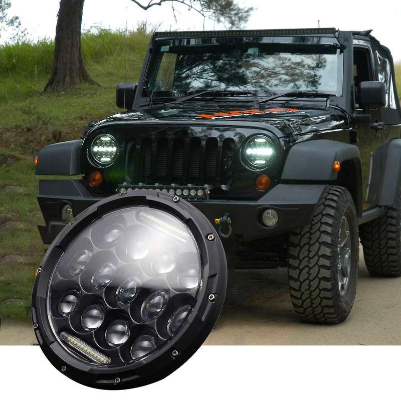 Universal 7inch 300W Led Car Motorcycle Headlight H4 Phare Farol Head Light Lamp Head Light for Soft