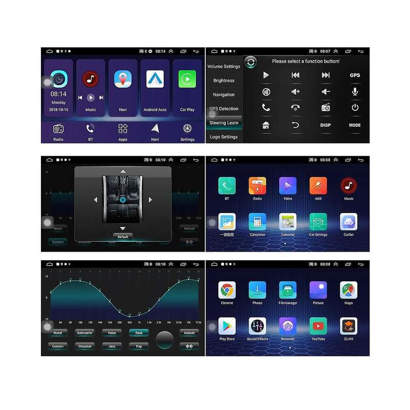 Universal 7inch Android 12 2g+32g Car Radio Multimedia Video Player Wireless Carplay Screen and And