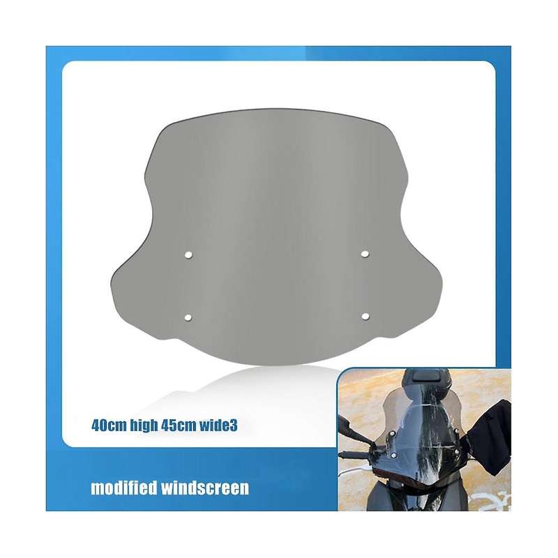 Universal Adjustable Windscreen Windshield Air Flow Deflector Flyscreen Windscreen for Motorcycle A