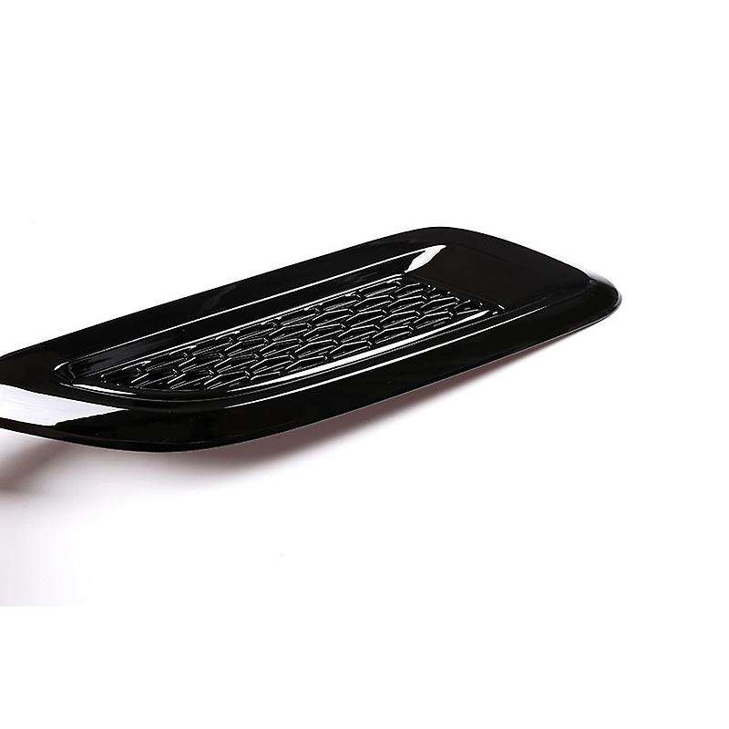 Universal ABS Car Hood Air Vent Decorative Cover Trim Bonnet Vent Flow Sticker Black