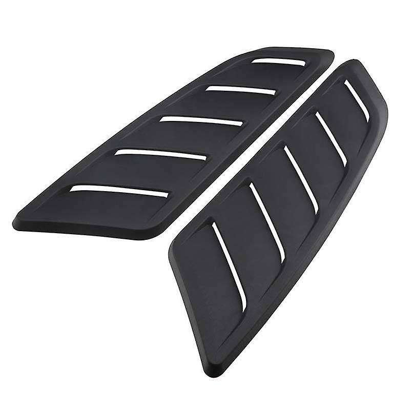 Universal Air Outlet Cover Retrofit Exterior Trim Side Hood Louver-Black