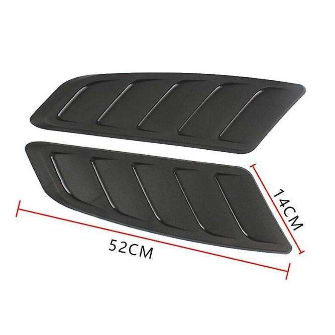 Universal Air Outlet Cover Retrofit Exterior Trim Side Hood Louver-Black
