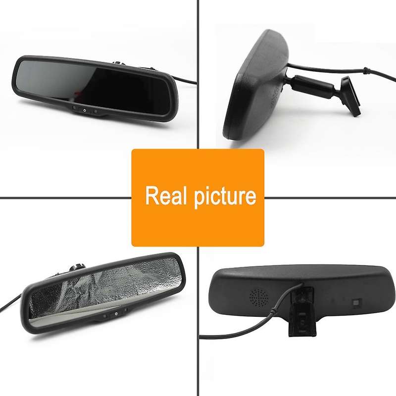 Universal AHD 4.3inch TFT LCD Interior Replacement Rear View Mirror Car Monitor 2Ch Video Input