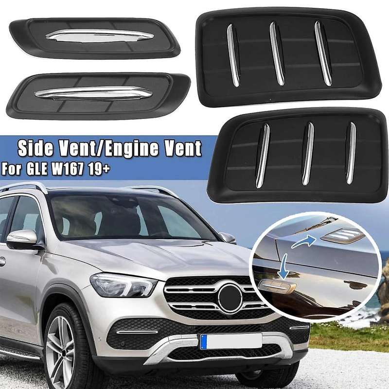 Universal ABS Car Air Intake Scoop Bonnet Hood Vent Front Hood Vent Fit for for W167 2019 2020 2021