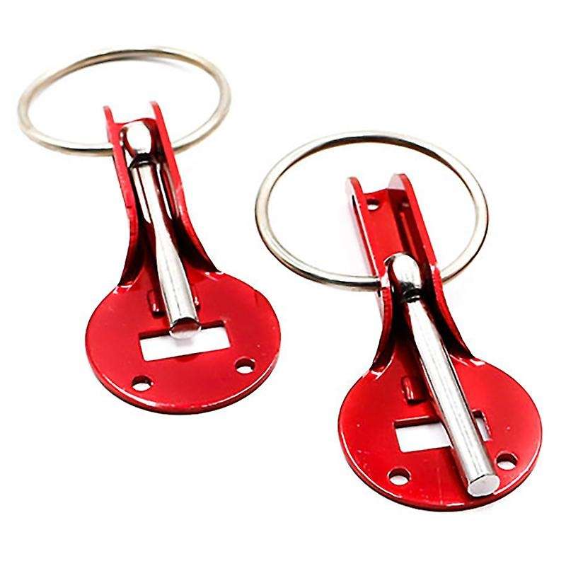 Universal Alloy Mount Bonnet Hood Pin Pins Lock Latch Kit Racing Sport Car Red