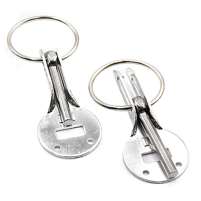 Universal Alloy Mount Bonnet Hood Pin Pins Lock Latch Kit Racing Sport Car Silver