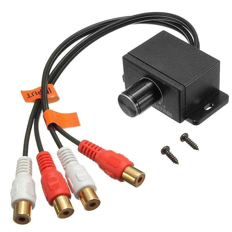 Universal Amplifier RCA Gain Level Volume Control Knob for Car Home Black