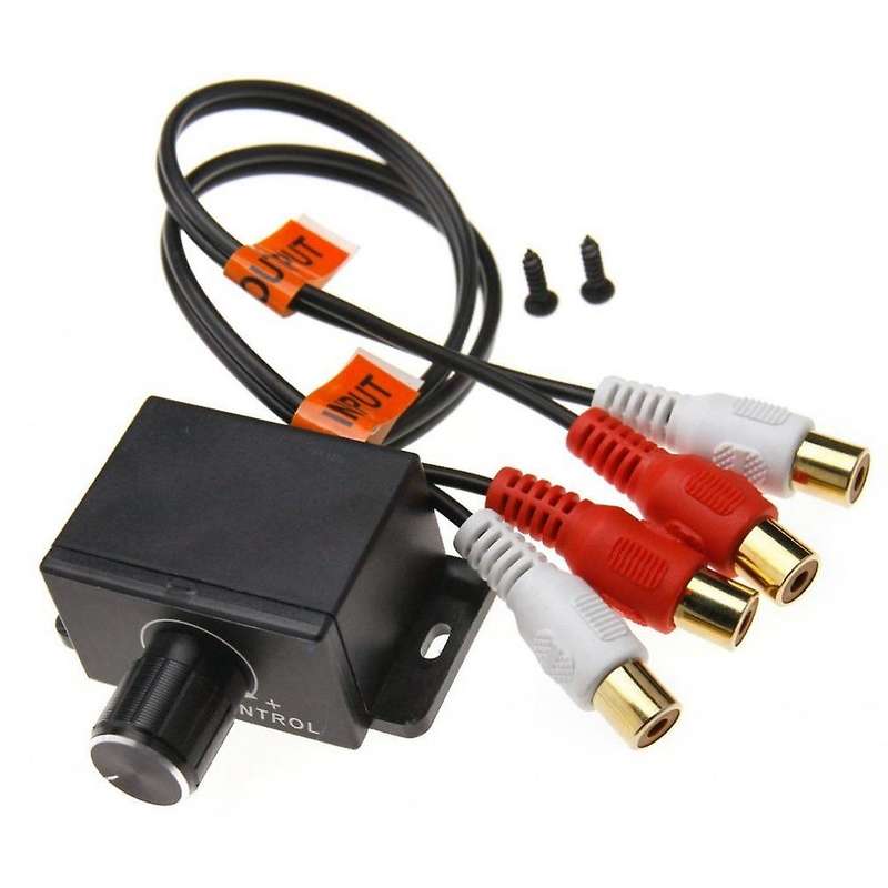 Universal Amplifier RCA Gain Level Volume Control Knob for Car Home Black
