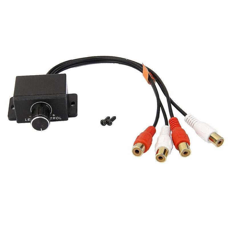 Universal Amplifier RCA Gain Level Volume Control Knob for Car Home Black