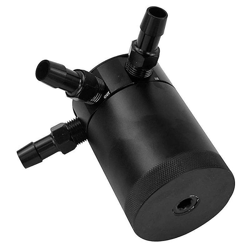 Universal Aluminum Racing Baffled 3-Port Oil Catch Can Tank Air-Oil Separator