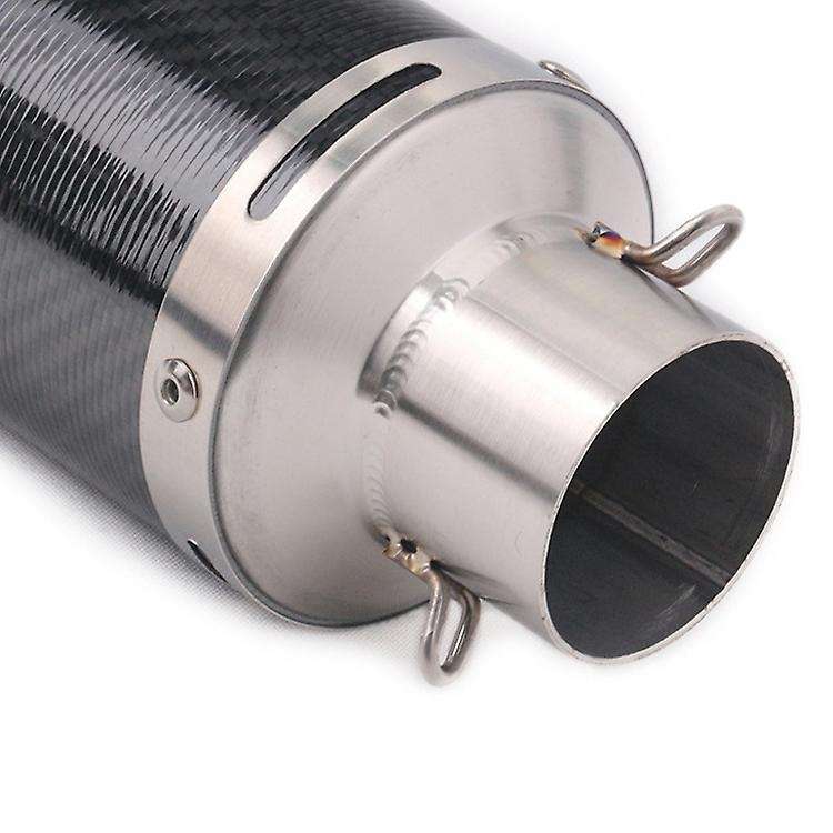 Universal Black 51mm Motorcycle Exhaust Muffler Pipe W/- for for Kwasaki CB400 FZ16 GN250