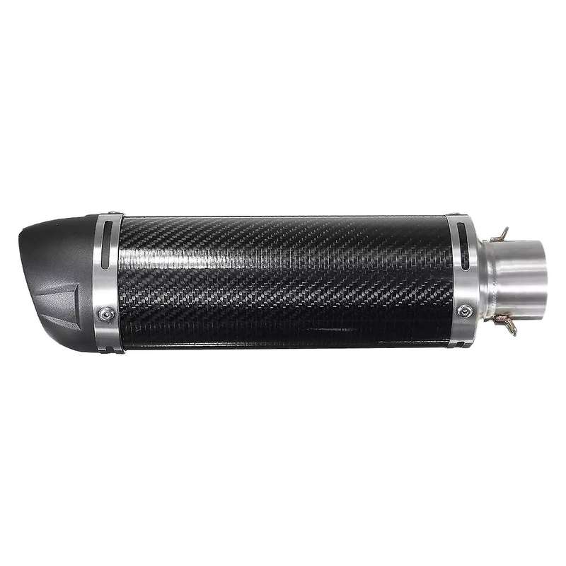 Universal Black 51mm Motorcycle Exhaust Muffler Pipe W/- for for Kwasaki CB400 FZ16 GN250