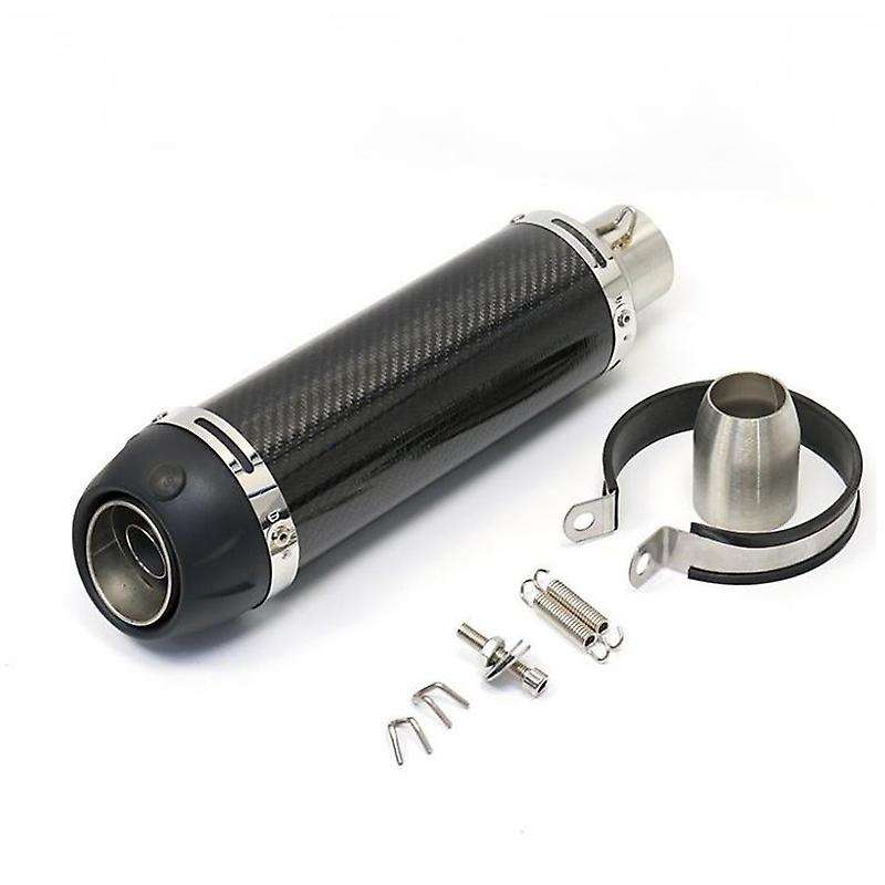 Universal Black 51mm Motorcycle Exhaust Muffler Pipe W/- for for Kwasaki CB400 FZ16 GN250