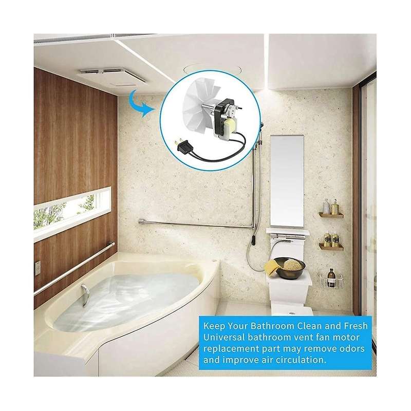Universal Bathroom Exhaust Vent Fan Motor Complete Kit Replacement for C01575, 50 Cfm, 120v Uppco U