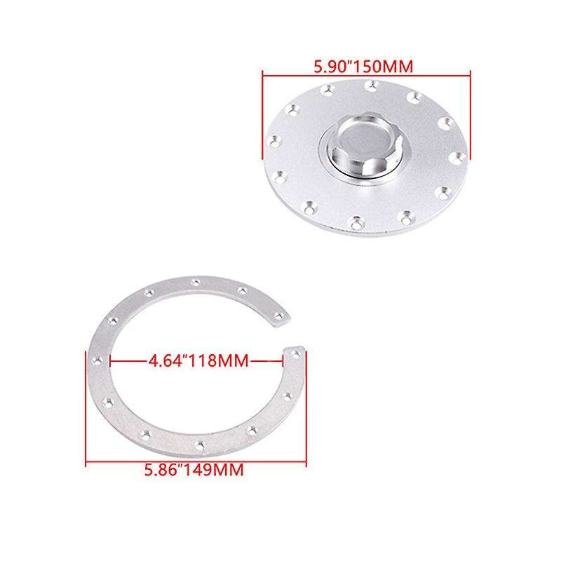 Universal Billet Aluminum Fuel Cell Cap Flush Mount for Fuel Surge Tank VR-SLFCC-01SL