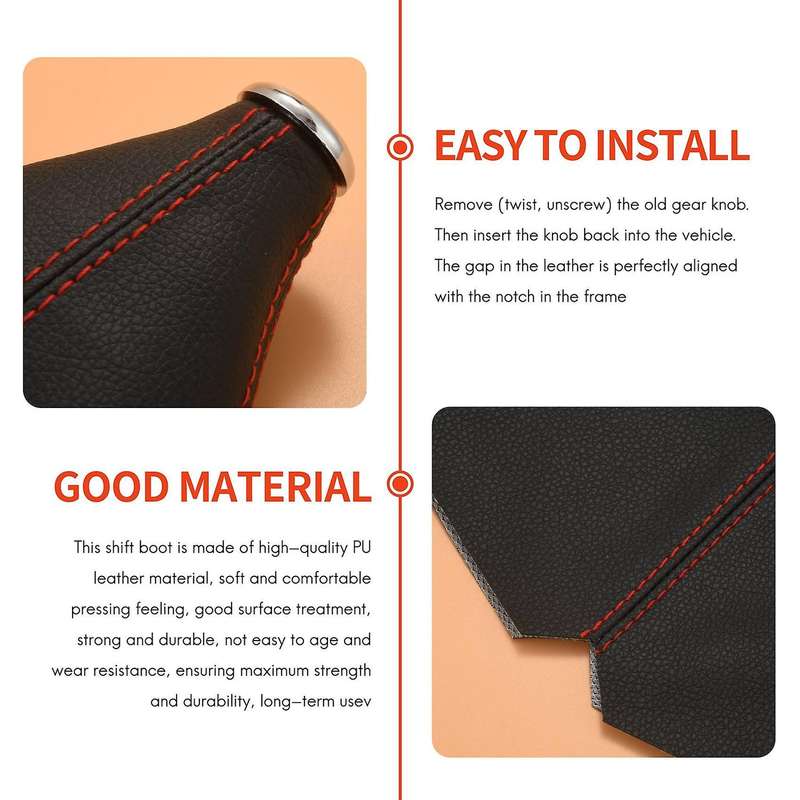 Universal Auto Manual Shift Knob Boot Dust-cover Gaiter Cover Shifter Boot Shift Knob Gaiter Boot