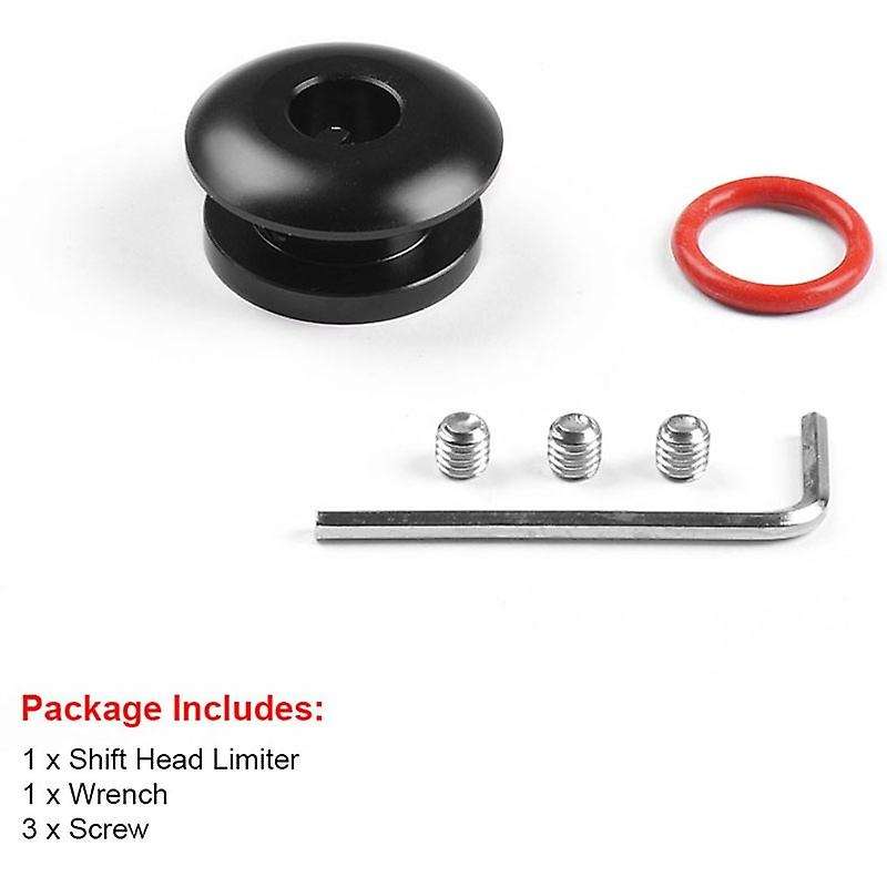 Universal Black Shift Knob Stopper Shifting Head Limiter Fixed Base Gear Head Buckle Aluminum Car Ge