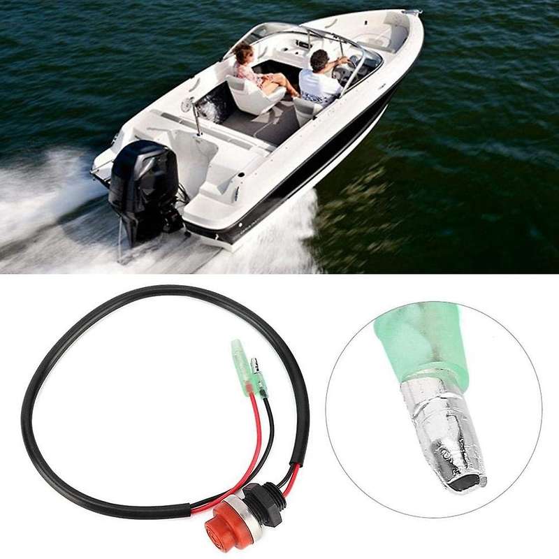 Universal Boat Outboard Engine Motor Start Kill Switch Keyless Push Button , Applicable to All Compa
