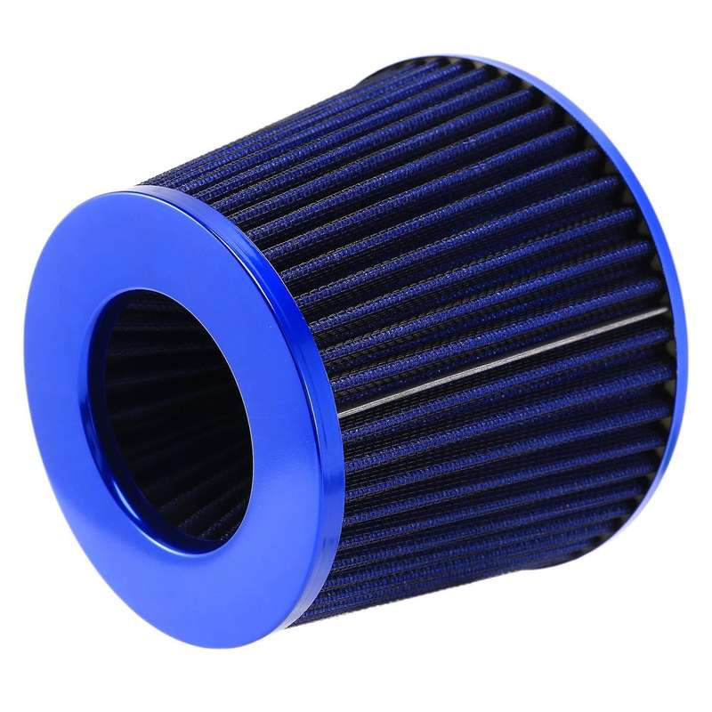 Universal Car Air Filter Vehicle Induction Kit High Power Mesh Blue Finish Sport