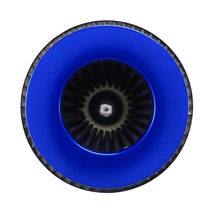 Universal Car Air Filter Vehicle Induction Kit High Power Mesh Blue Finish Sport