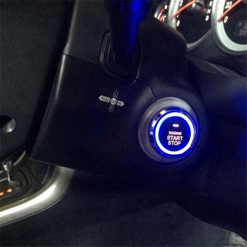 Universal Car Alarm with Autostart Intelligent Ignition System Remote with Stop Button for Cars Eng