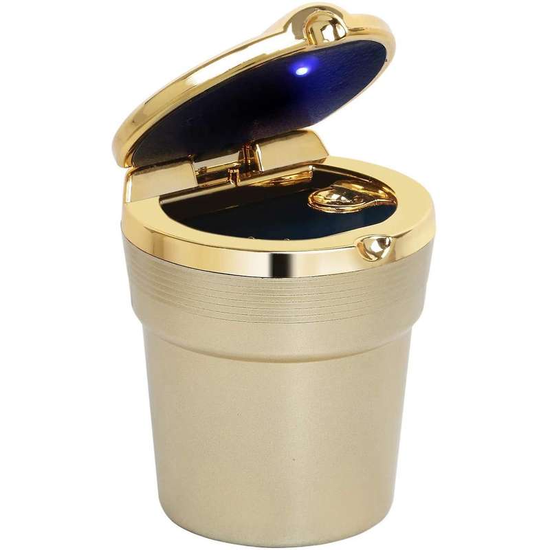 Universal Car Ashtray with LED Lights with Cover Covered Car Inside the Car Multi-Function Car Suppl
