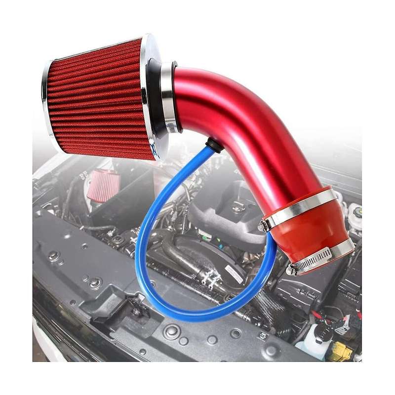 Universal Car Cool Air Intake Kit 3inch Pipe Automotive Filter Induction Low Hose and Clamp Kits,re