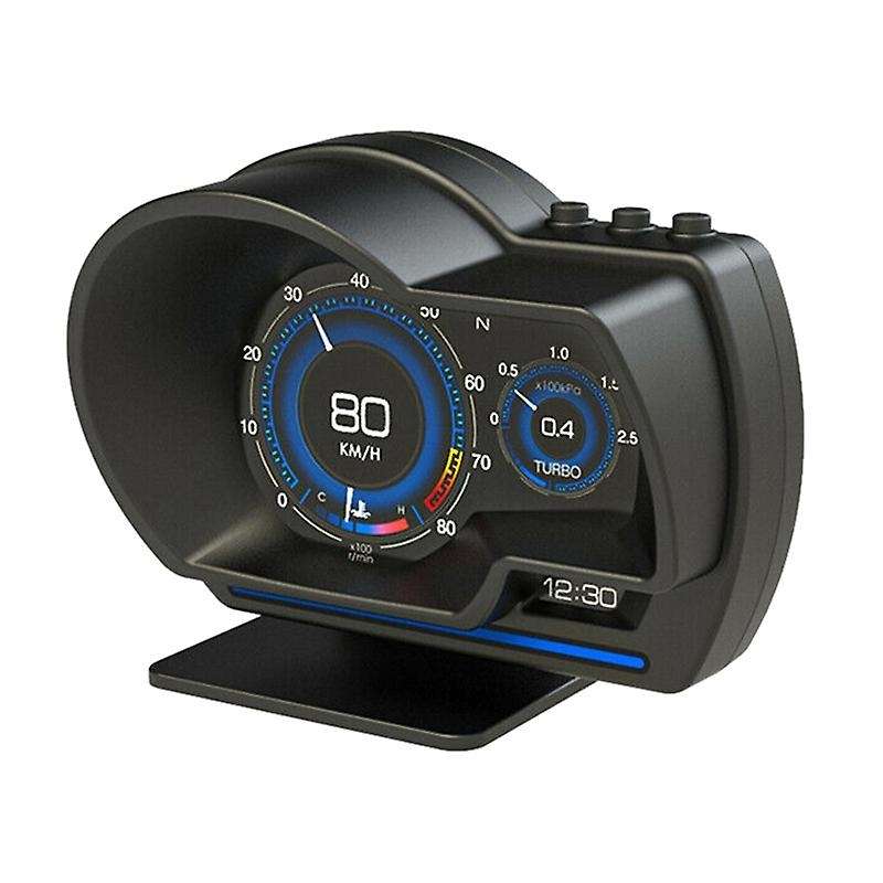 Universal Car Digital Speedometer Water Temp Voltage Speed Alarm Gauge OBD2 GPS