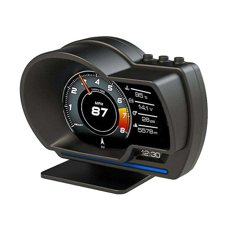 Universal Car Digital Speedometer Water Temp Voltage Speed Alarm Gauge OBD2 GPS