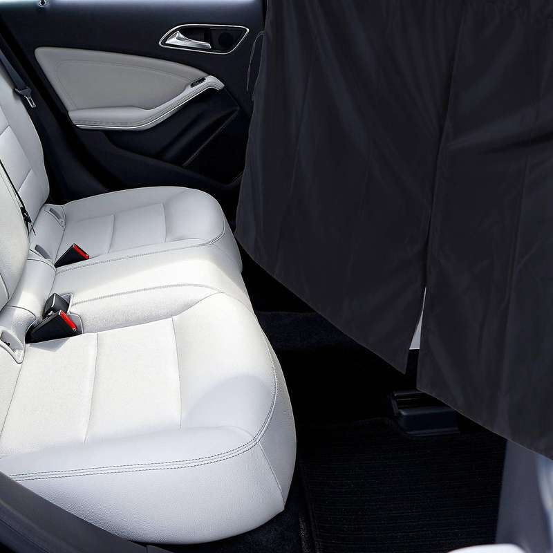 Universal Car Front and Rear Partition Curtain Surround Protective Cover Removable Divider Sun Shade